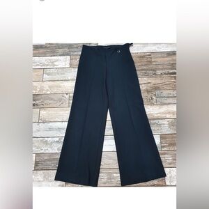 SISLEY ,size 42 in Europe , size 2 in the US Elegant Black Wide-Leg Pants